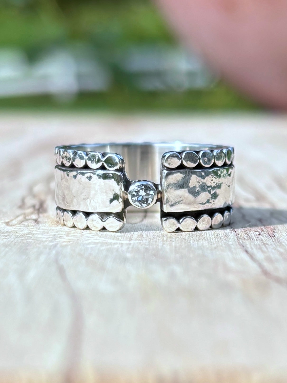 Aquamarine Fortress Ring ~ Fits Size 10