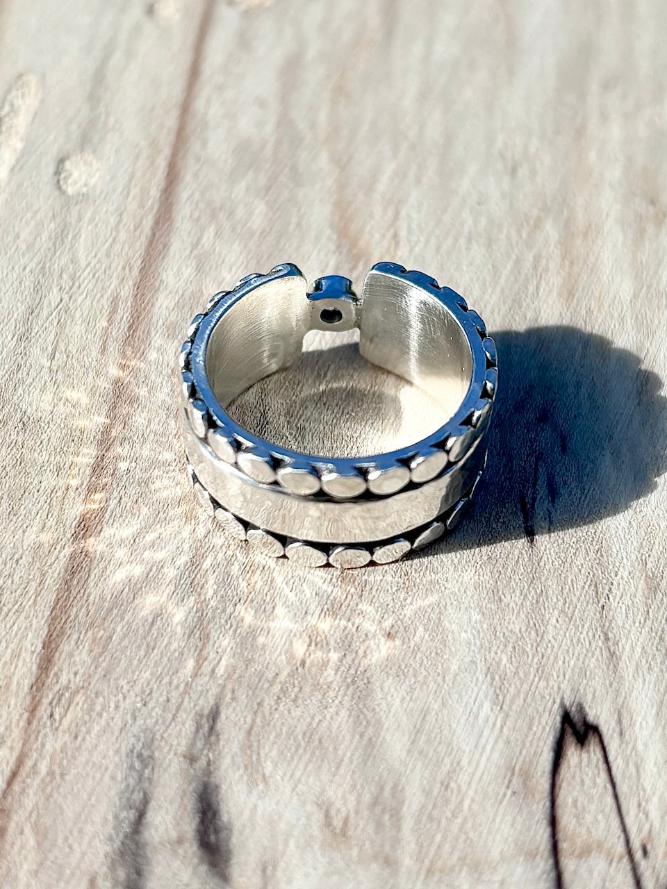 Aquamarine Fortress Ring ~ Fits Size 5