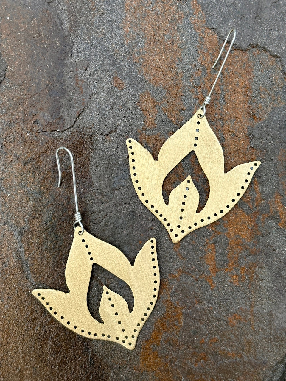 Drilled Brass Flames