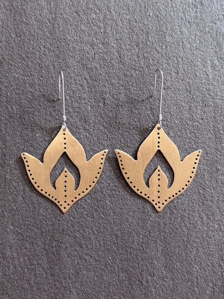 Drilled Brass Flames