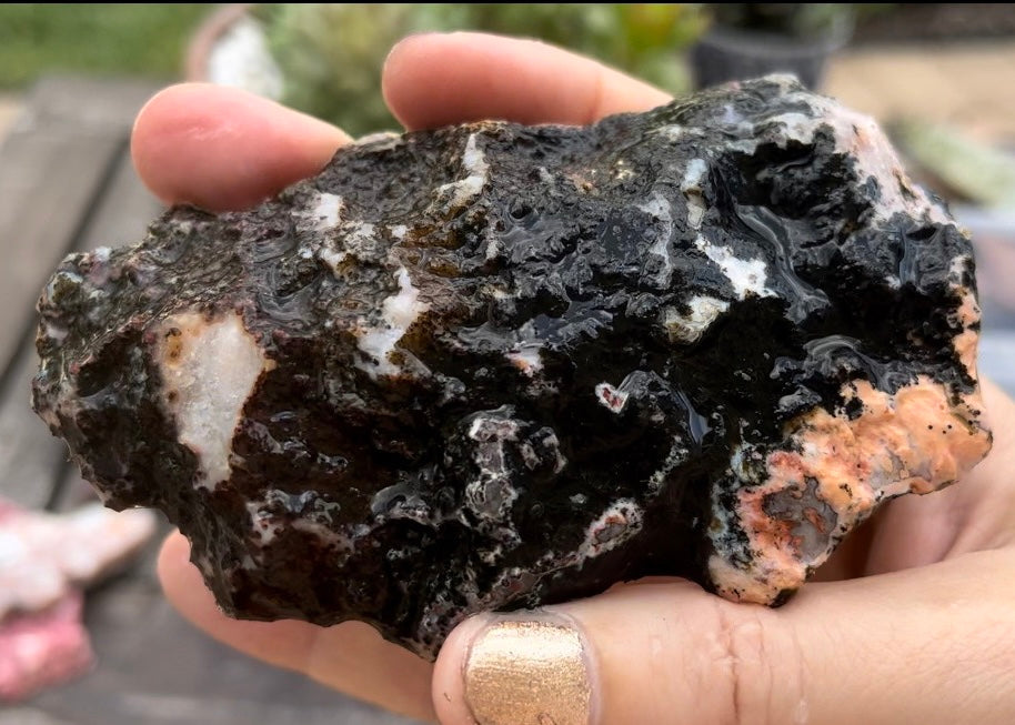 Morocco Berber Agate Lapidary Rock Slab - Lucky Calico Gem & Jewelry Co.