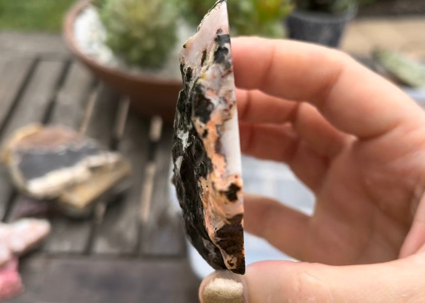 Morocco Berber Agate Lapidary Rock Slab - Lucky Calico Gem & Jewelry Co.