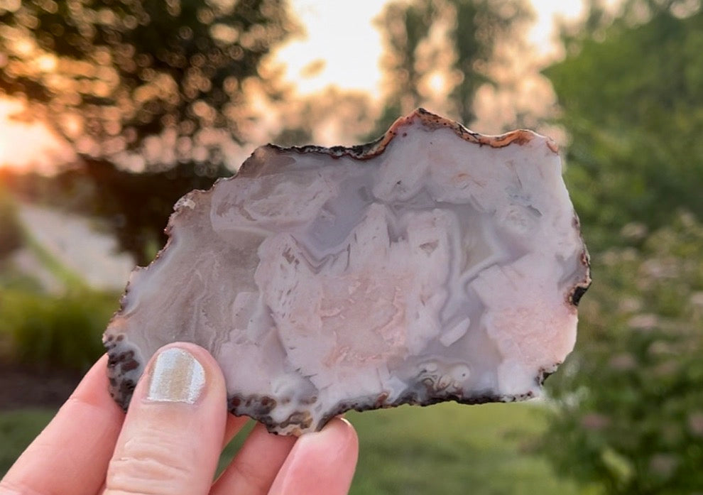 Morocco Berber Agate Lapidary Rock Slab - Lucky Calico Gem & Jewelry Co.