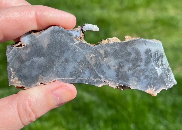 Black Plume Agate Lapidary Rock Slabs