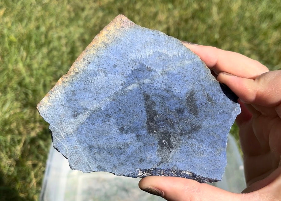 Blue Dumortierite Lapidary Rock Slab