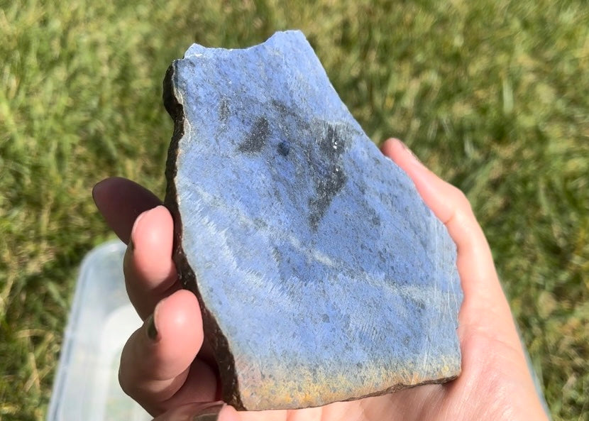 Blue Dumortierite Lapidary Rock Slab