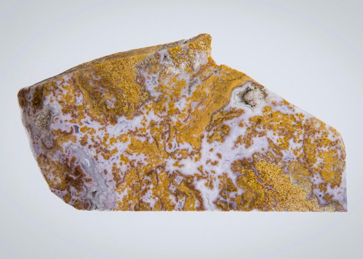 Rare Mexican Calico Lace Agate Lapidary Rock Slab