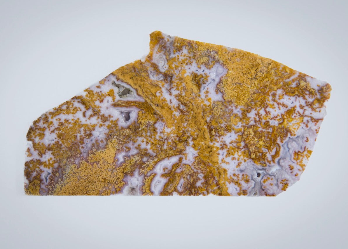 Rare Mexican Calico Lace Agate Lapidary Rock Slab