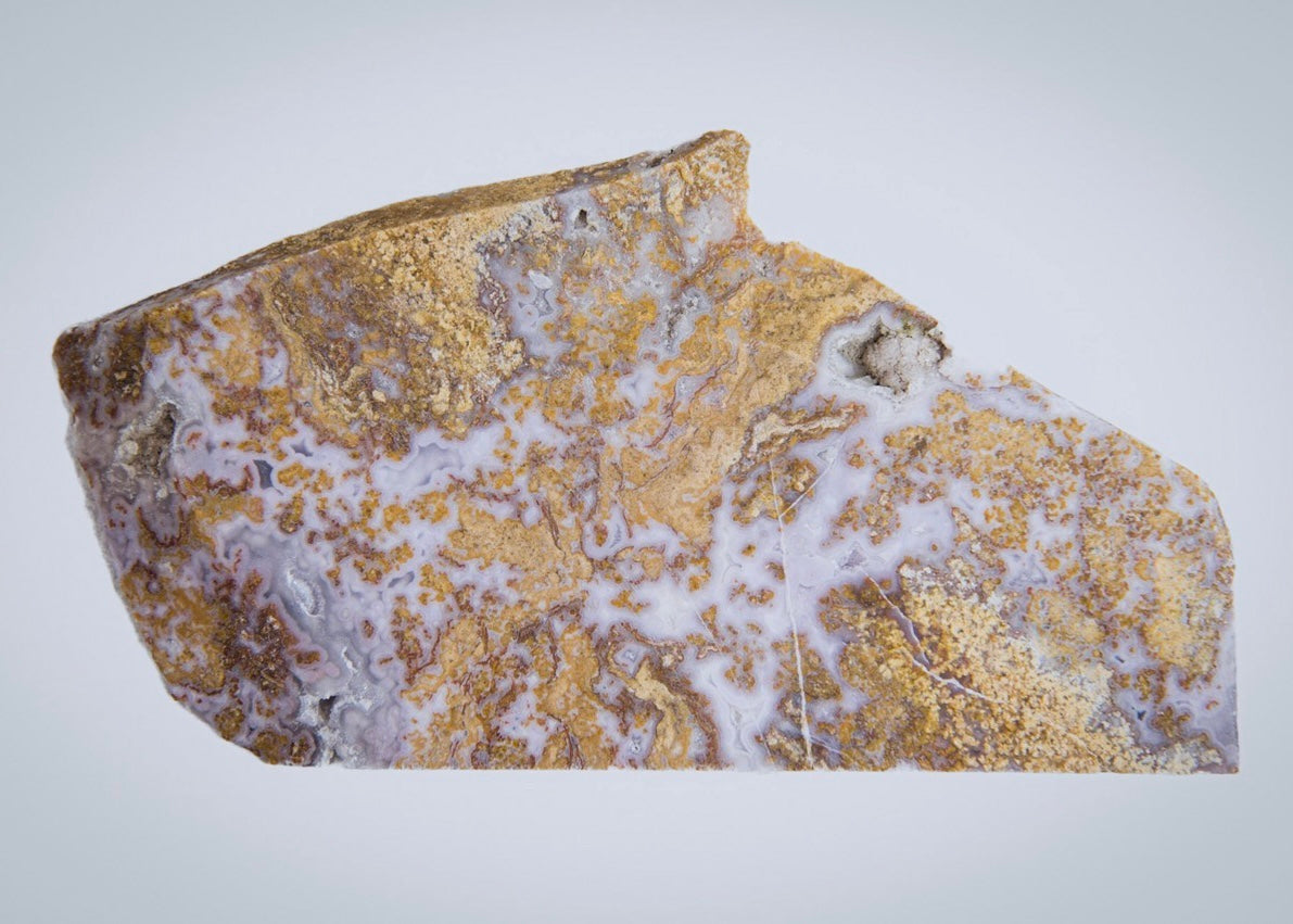 Rare Mexican Calico Lace Agate Lapidary Rock Slab