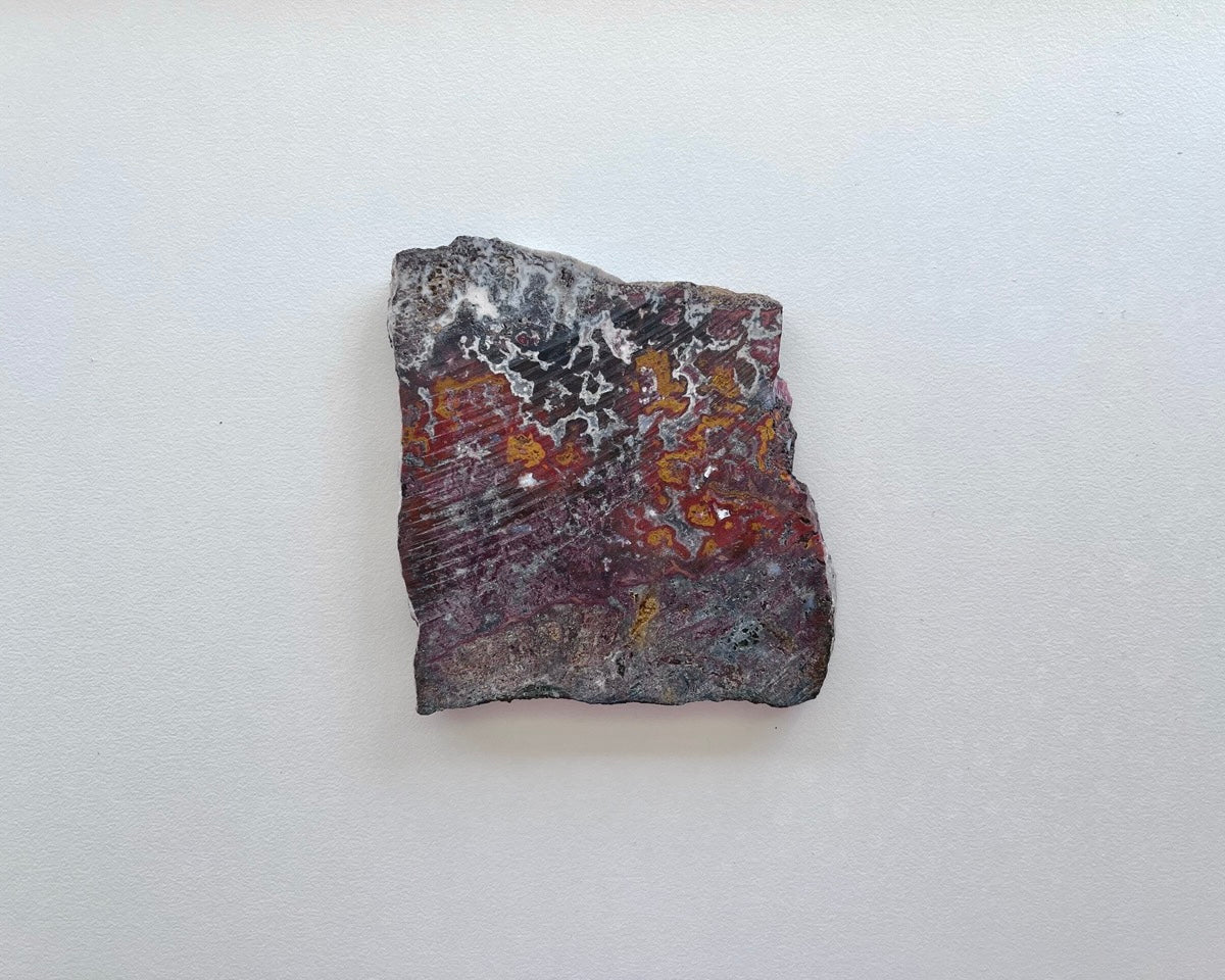 Moroccan Cruentes Blood Agate Lapidary Rock Slab