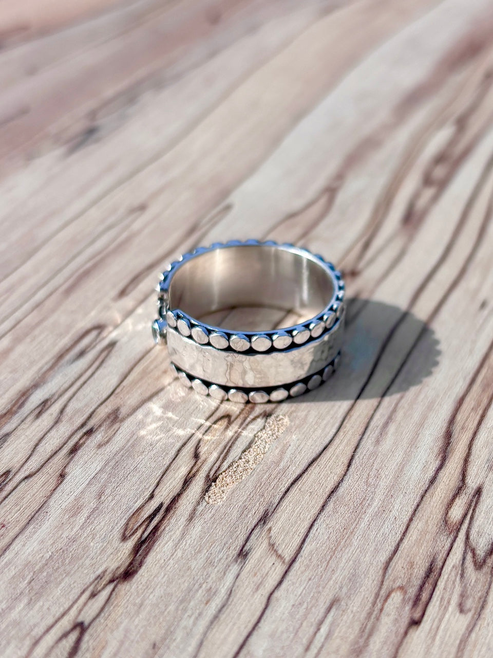 Aquamarine Fortress Ring ~ Fits Size 10