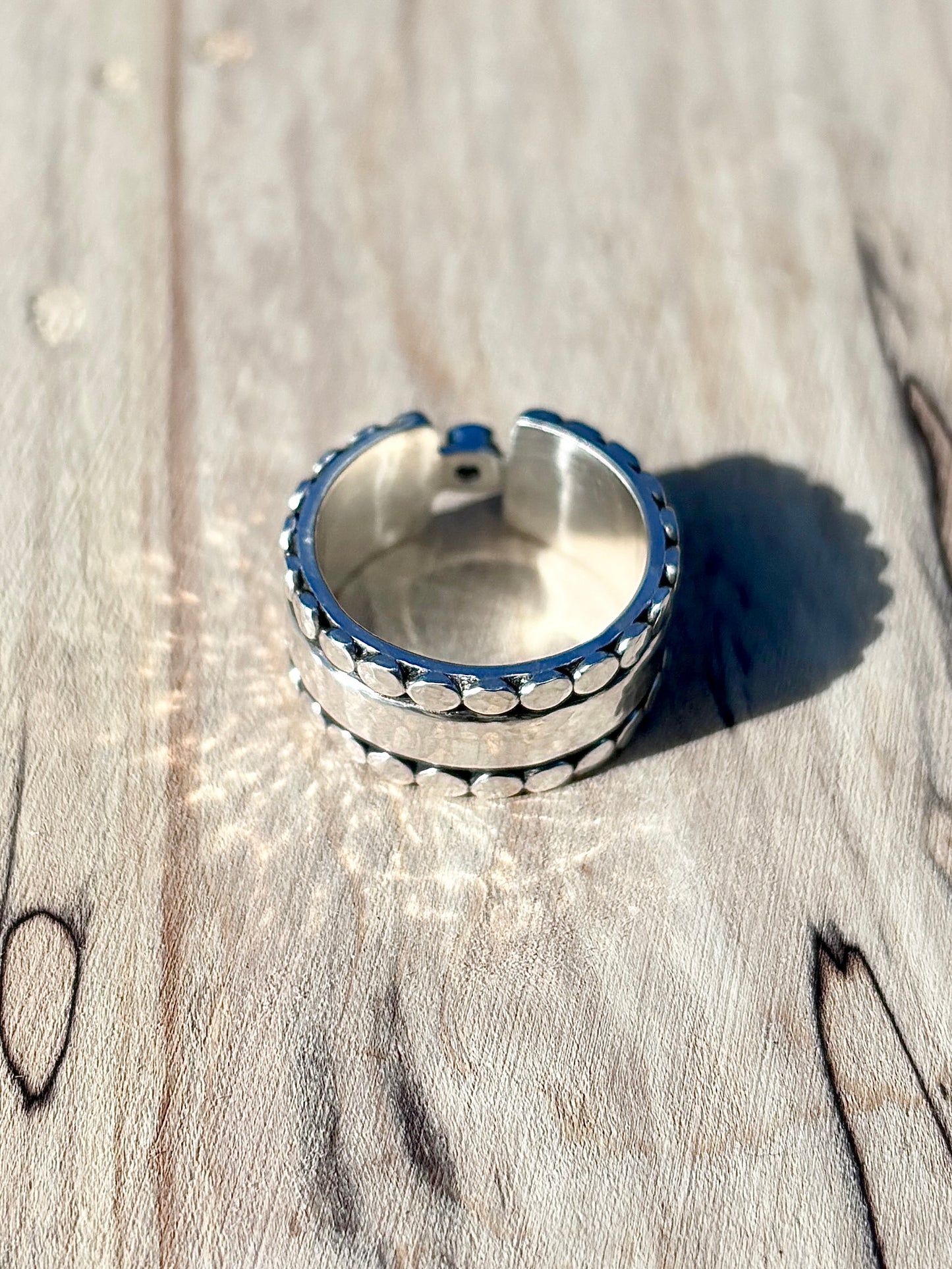 Aquamarine Fortress Ring ~ Fits Size 5.75