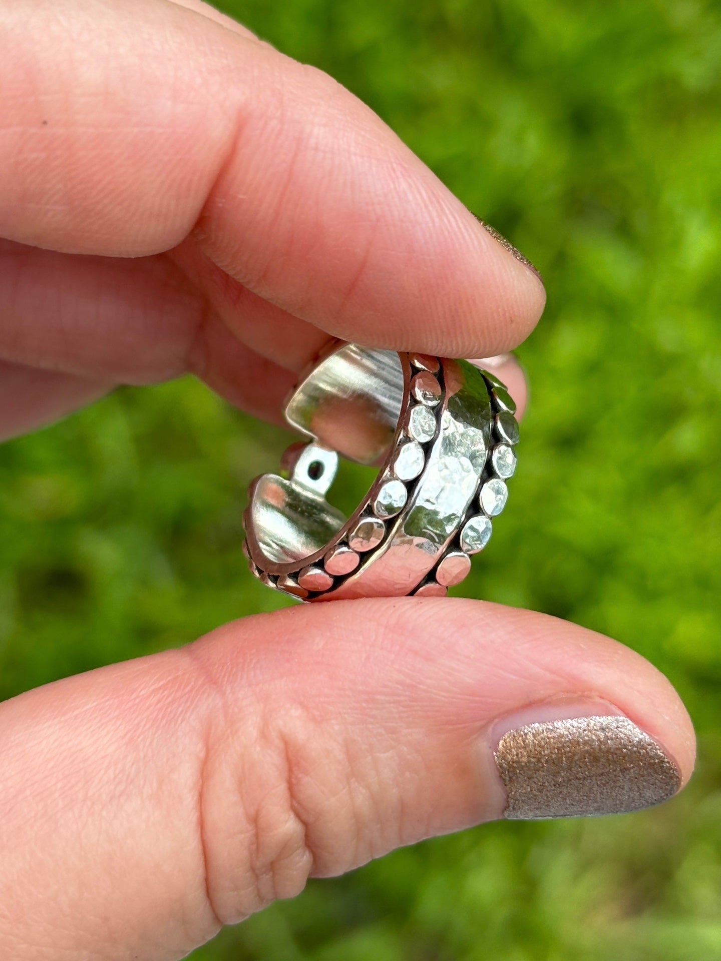 Aquamarine Fortress Ring ~ Fits Size 5