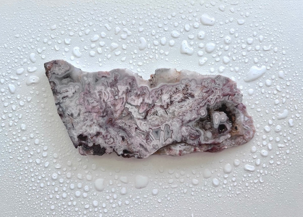 Kaily Lace Agate Lapidary Rock Slab - Mexican Agates - Lucky Calico Gem & Jewelry Co.