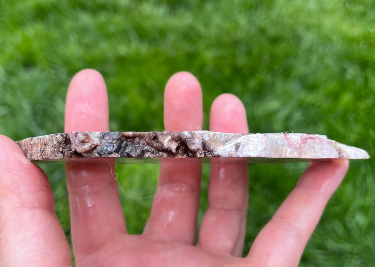 Kaily Lace Agate Lapidary Rock Slab - Mexican Agates - Lucky Calico Gem & Jewelry Co.