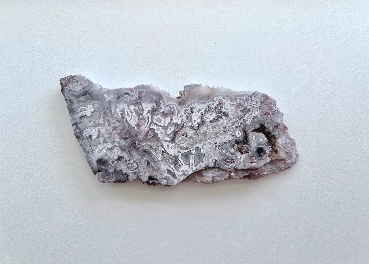 Kaily Lace Agate Lapidary Rock Slab - Mexican Agates - Lucky Calico Gem & Jewelry Co.