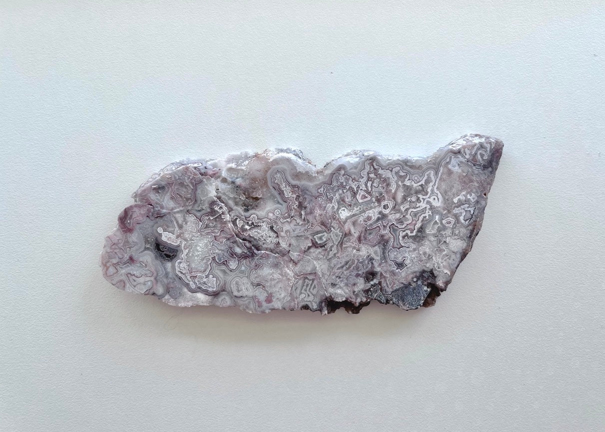 Kaily Lace Agate Lapidary Rock Slab - Mexican Agates - Lucky Calico Gem & Jewelry Co.