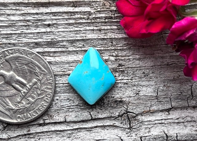 Kingman Turquoise Vivid Blue Diamond Cabochon - Lucky Calico Gem & Jewelry Co.