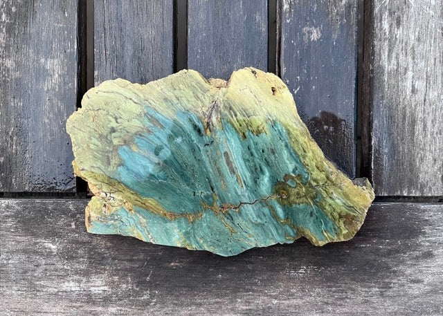 Gary Green Larsonite Freedom Jasper Lapidary Rock Slab - Lucky Calico Gem & Jewelry Co.