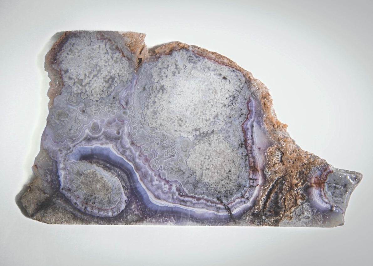 Rare Mexican Luna Agate Lapidary Rock Slab - Lucky Calico Gem & Jewelry Co.