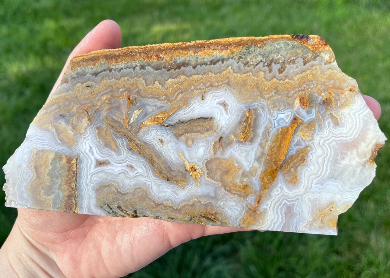 Idaho Prudent Man Agate Lapidary Rock Slab - Lucky Calico Gem & Jewelry Co.