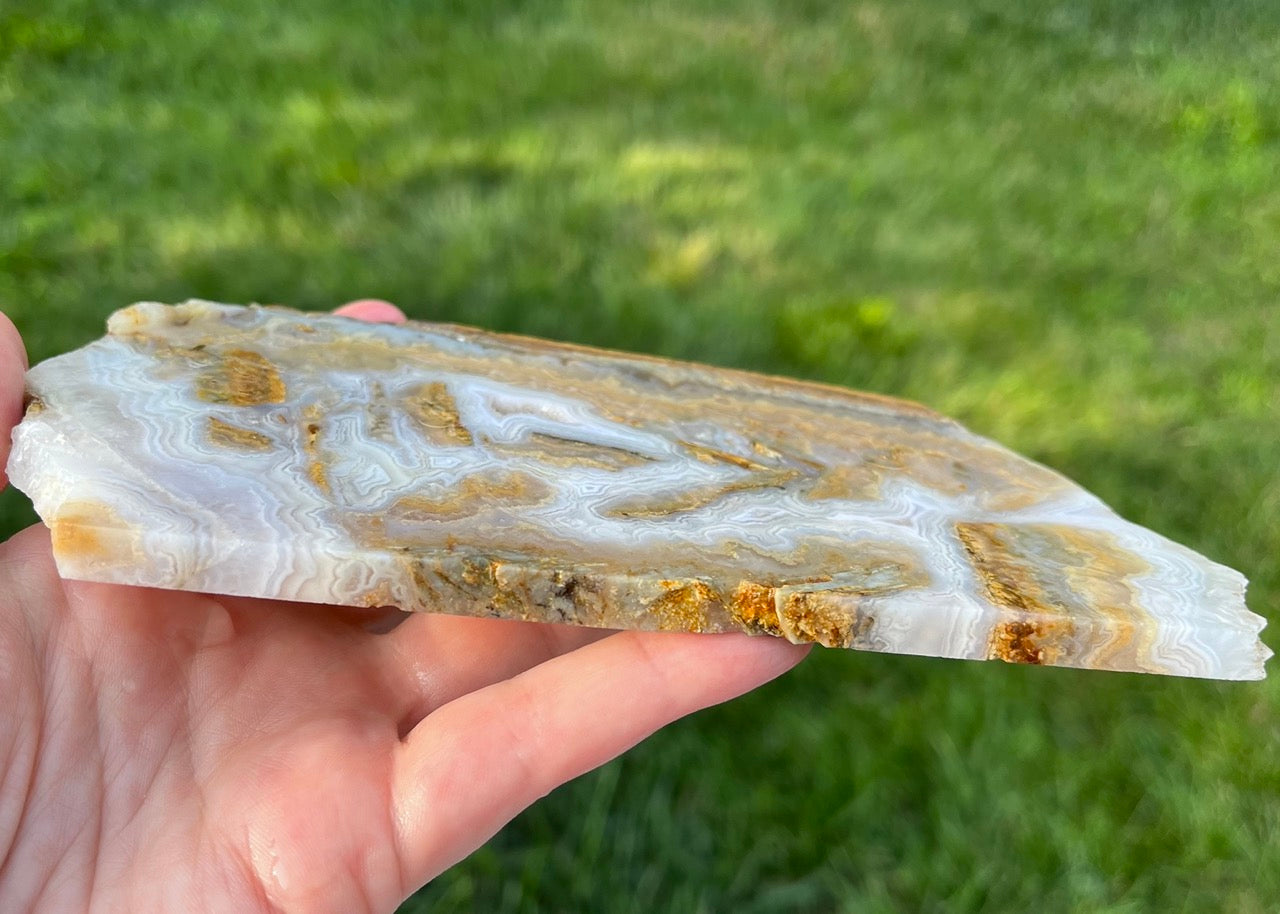 Idaho Prudent Man Agate Lapidary Rock Slab - Lucky Calico Gem & Jewelry Co.