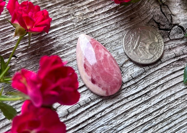 Capillitas Argentina Rhodochrosite Cabochon - Lucky Calico Gem & Jewelry Co.