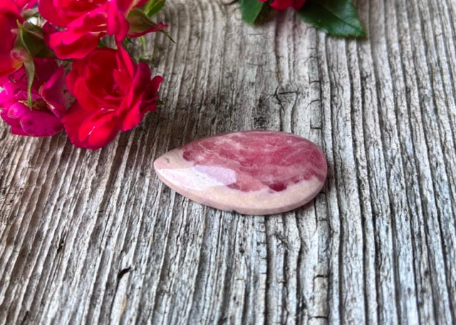 Capillitas Argentina Rhodochrosite Cabochon - Lucky Calico Gem & Jewelry Co.