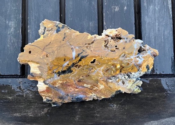 Nevada Royal Flamingo Agate Lapidary Rock Slab - Lucky Calico Gem & Jewelry Co.