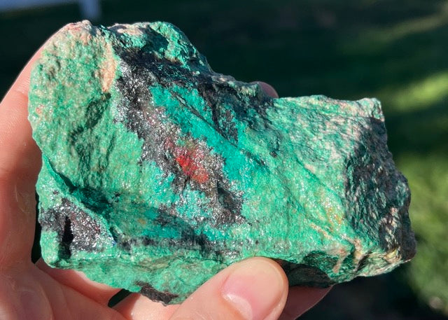 Sonora Sunrise Sunset Chrysocolla Lapidary Rock Slab - Mexican Chrysocolla