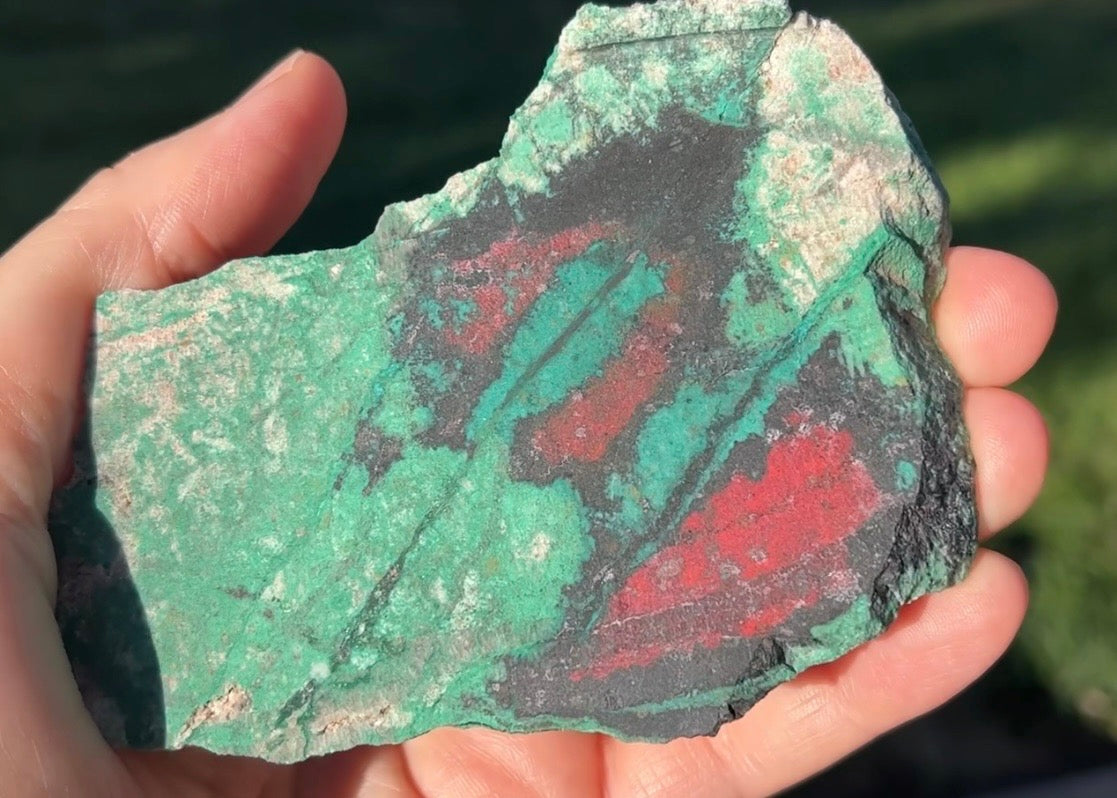 Sonora Sunrise Sunset Chrysocolla Lapidary Rock Slab - Mexican Chrysocolla