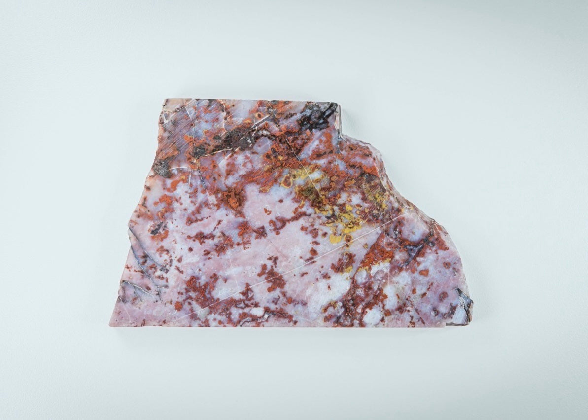 Pink St Johns Flower Agate Lapidary Rock Slab - Arizona Agates