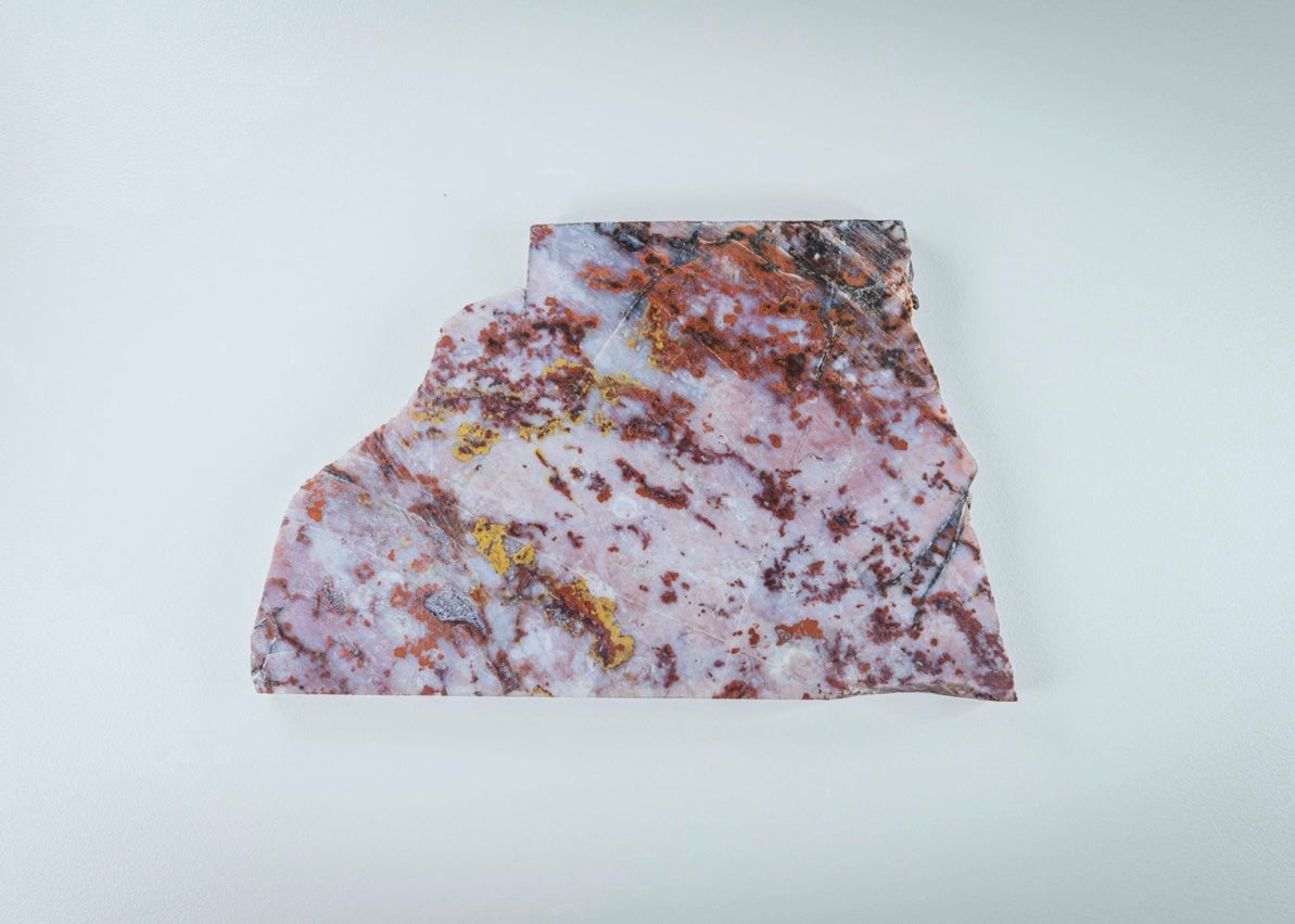 Pink St Johns Flower Agate Lapidary Rock Slab - Arizona Agates