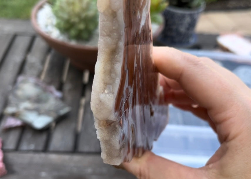 Wyoming Youngite Agate Lapidary Rock Slab