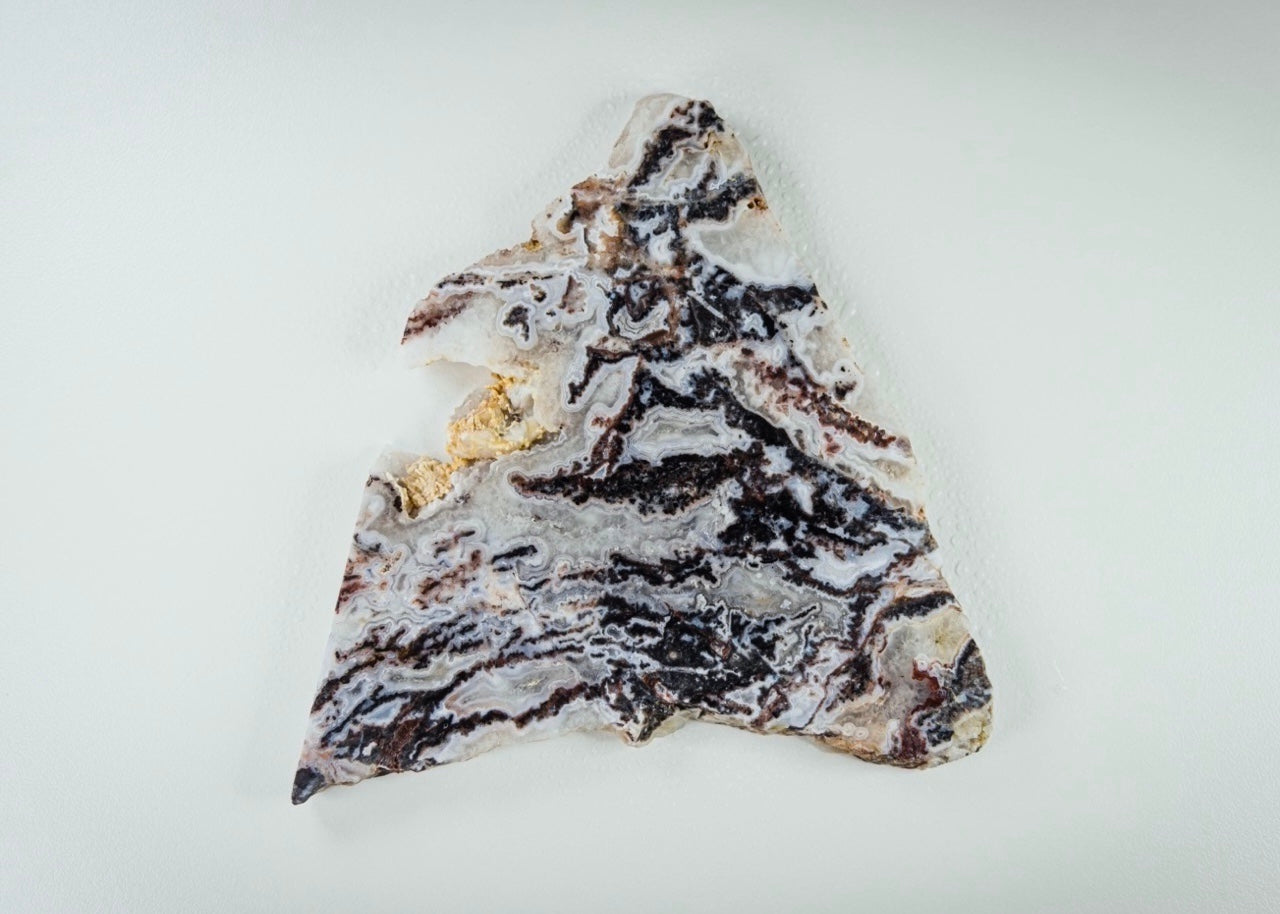Zebra Lace Agate Lapidary Rock Slab