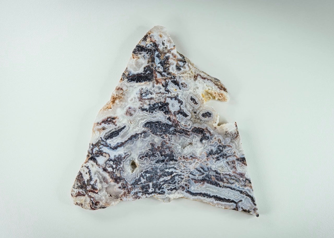 Zebra Lace Agate Lapidary Rock Slab