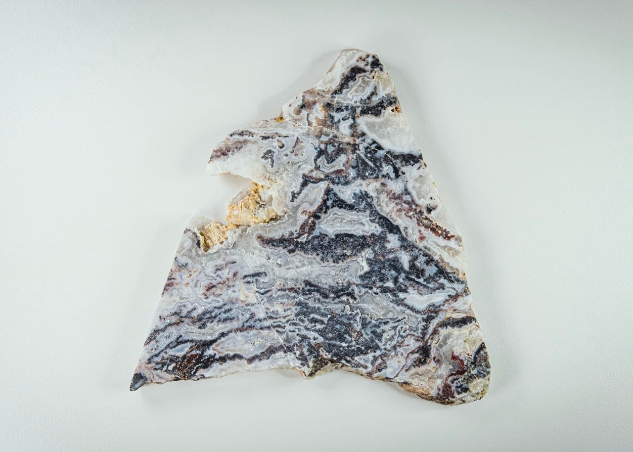 Zebra Lace Agate Lapidary Rock Slab