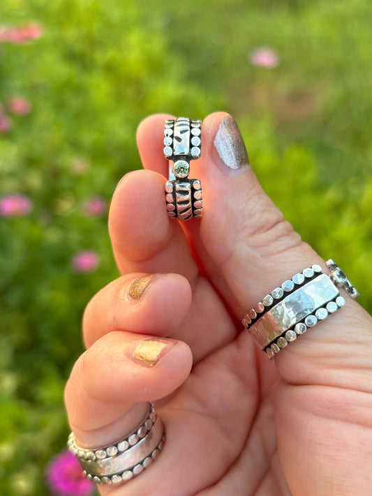 Peridot Prairie Grass Ring ~ Fits Size 6.5