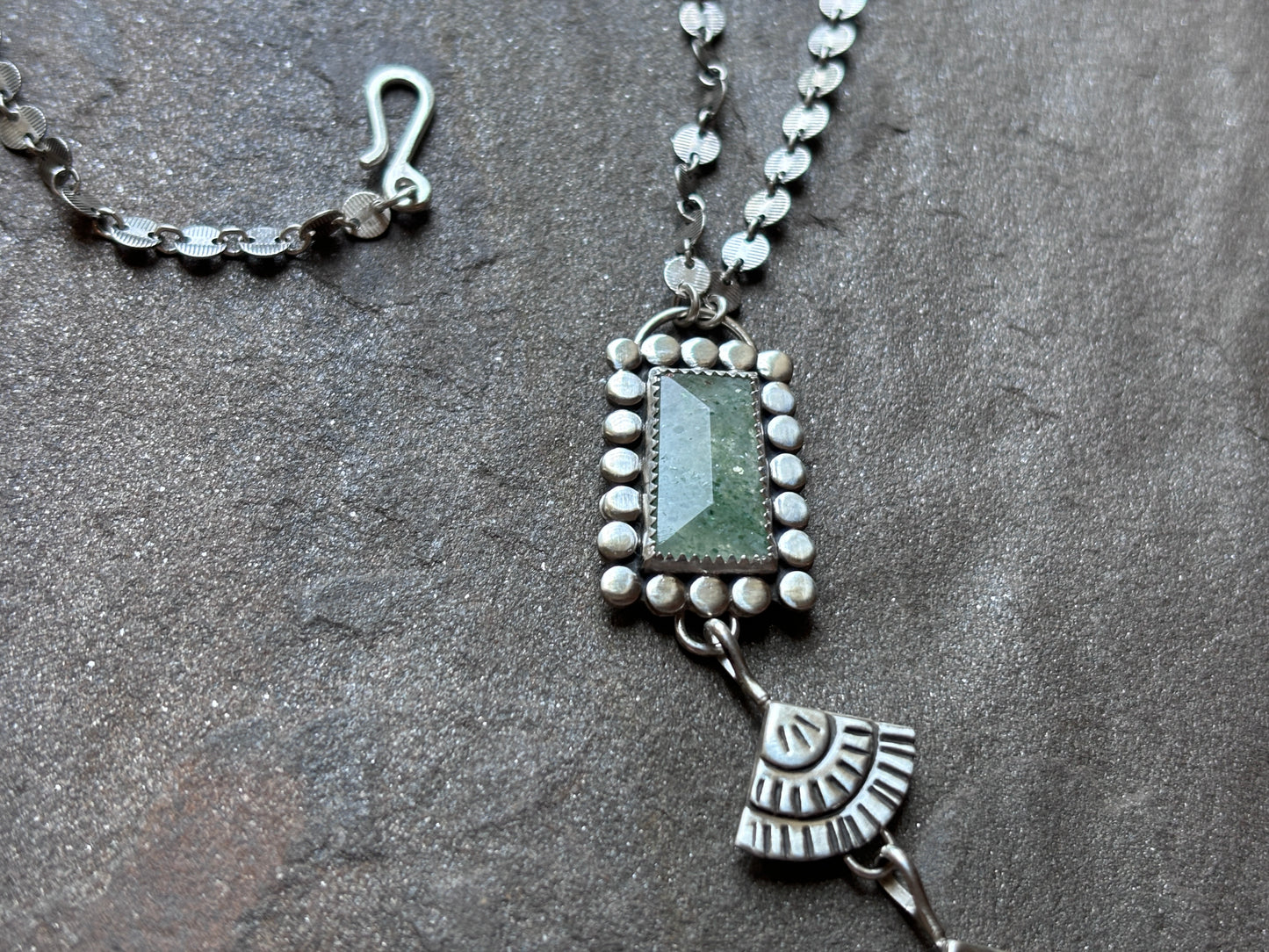 Frida Necklace with Faceted Aventurine