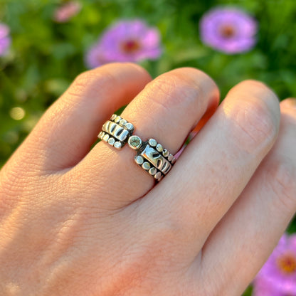 Peridot Prairie Grass Ring ~ Fits Size 6.5