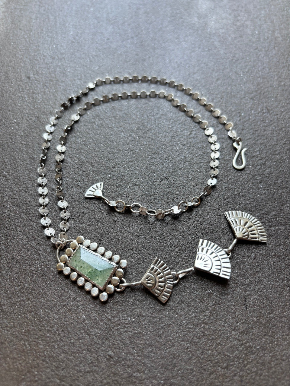 Frida Necklace with Faceted Aventurine