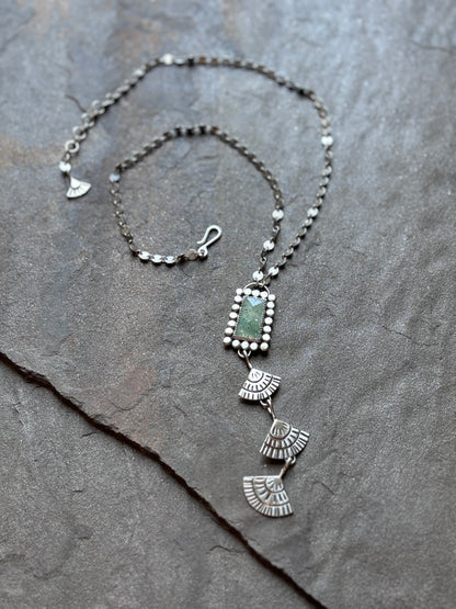 Frida Necklace with Faceted Aventurine