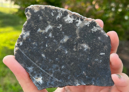 Balmorhea Metallic Plume Agate Slab