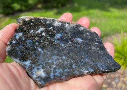 Balmorhea Metallic Plume Agate Slab