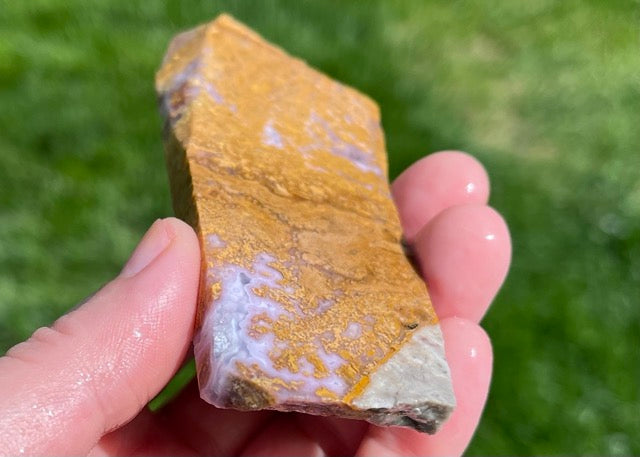 Rare Mexican Calico Lace Agate Lapidary Rock Slab