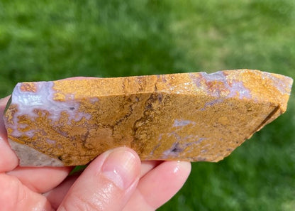 Rare Mexican Calico Lace Agate Lapidary Rock Slab