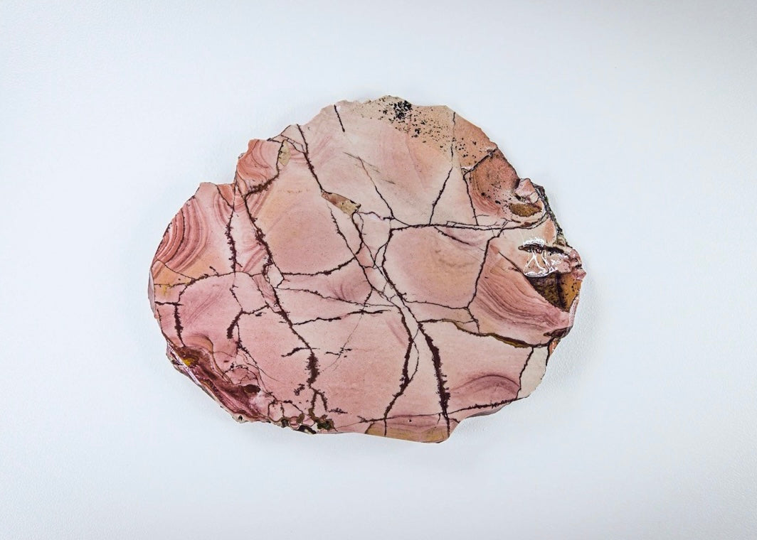 Nevada Pink Fire Ledge Jasper Lapidary Rock Slab