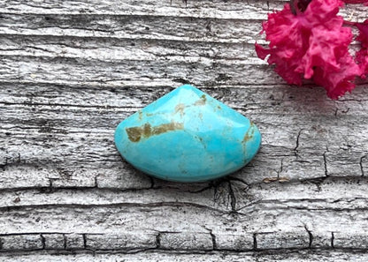 Kingman Turquoise Vivid Blue Trillion Cabochon - Lucky Calico Gem & Jewelry Co.