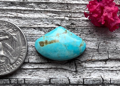 Kingman Turquoise Vivid Blue Trillion Cabochon - Lucky Calico Gem & Jewelry Co.