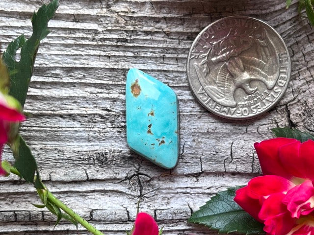 Kingman Turquoise Vivid Blue Parallelogram Cabochon - Lucky Calico Gem & Jewelry Co.